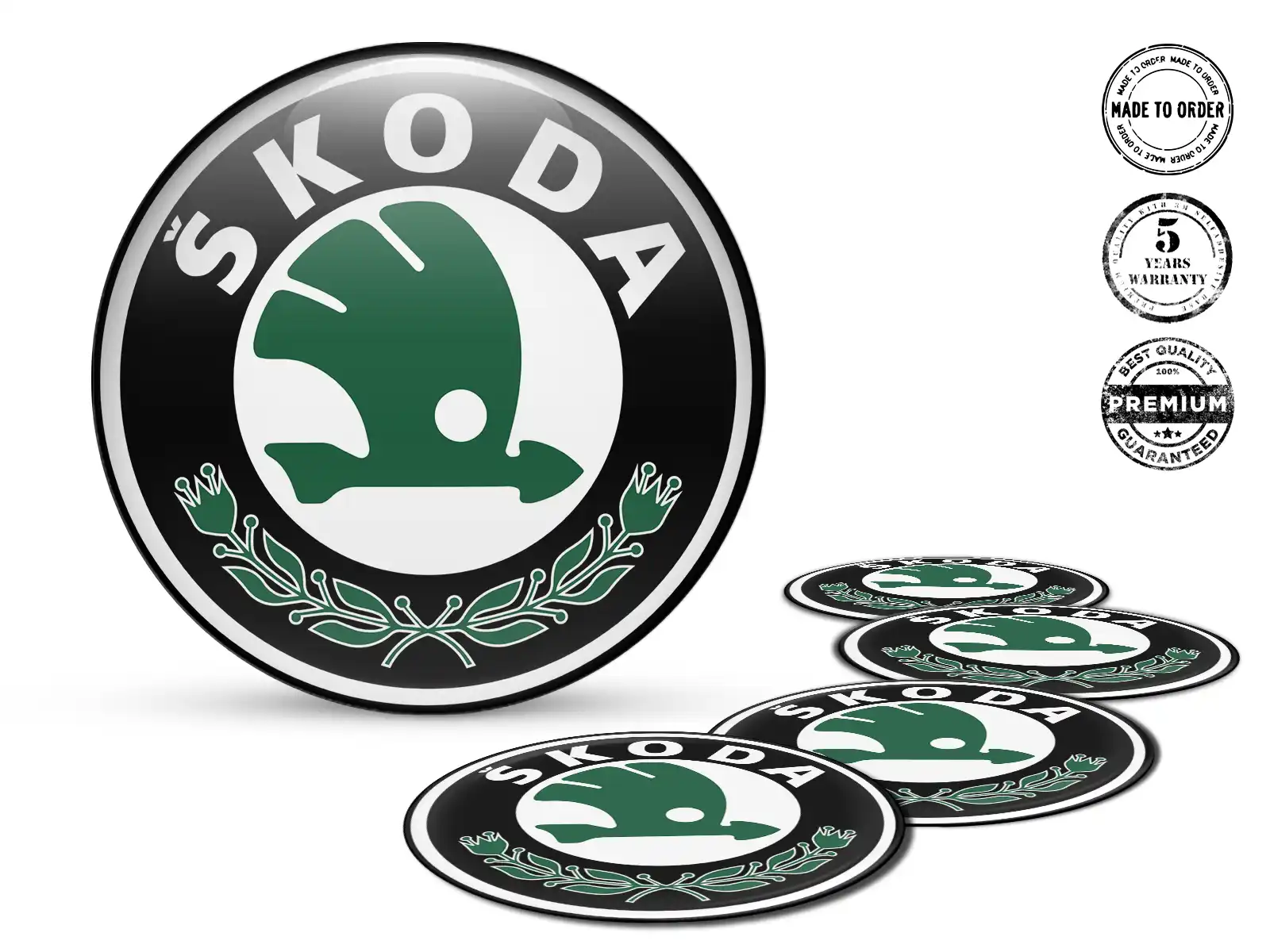 Skoda Rademblem Stil Harz-Dome-Upgrade